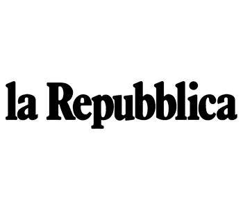 Logo del quotidiano La Repubblica sul sito del FIADEL